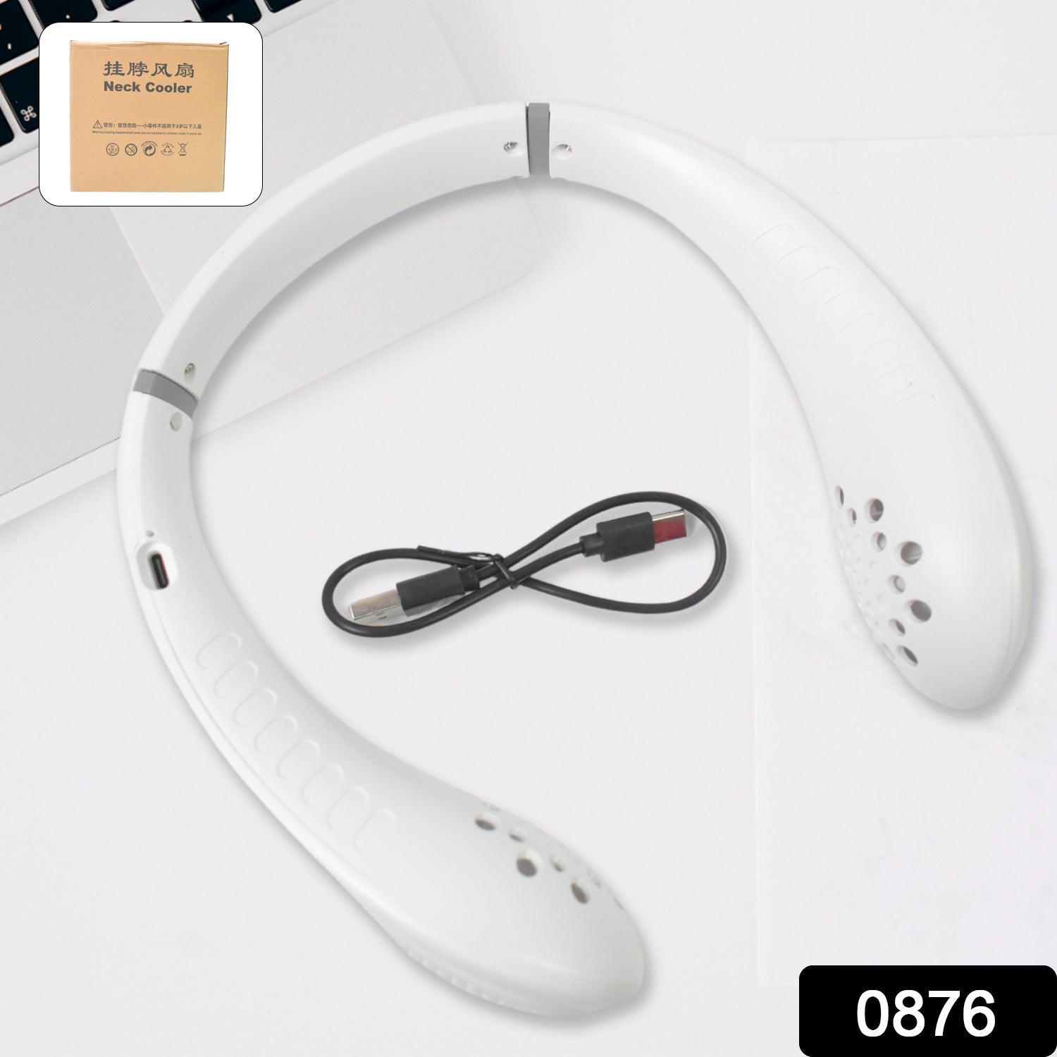 Portable USB Rechargeable Neck Fan – Wearable, 3 Speeds, Headphone Design Portable USB Rechargeable Neck Fan – Wearable, 3 Speeds, Headphone Design